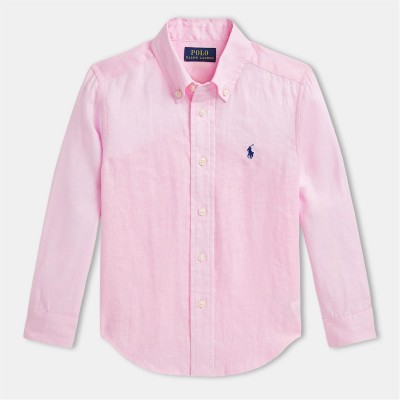юношеска,риза,с,дълъг,ръкав,детски,3/4,панталони,polo,ralph,lauren,long,sleeve,shirt,juniors,carmel,pink