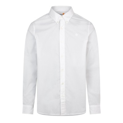 риза,с,дълъг,ръкав,timberland,long,sleeve,stretch,poplin,shirt,white