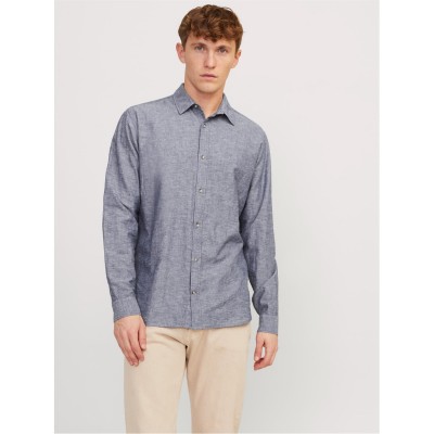 облекла,на,разпродажба,jack,and,jones,ls,linen,shirt,sn99,faded,denim