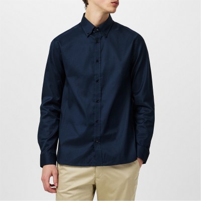 ted,baker,men's,allardo,long,sleeve,oxford,shirt,navy