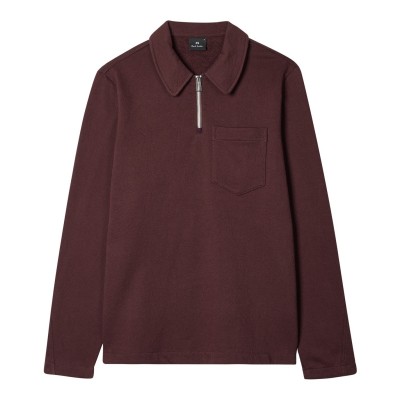 облекла,на,разпродажба,мъжки,ежедневни,облекла,мъжки,горнища,с,качулка,ps,paul,smith,ps,flower,half,zip,sn54,red,29