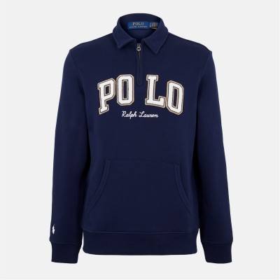 облекла,на,разпродажба,мъжки,ежедневни,облекла,мъжки,горнища,с,качулка,polo,ralph,lauren,men's,1,4,zip,fleece,cruise,navy