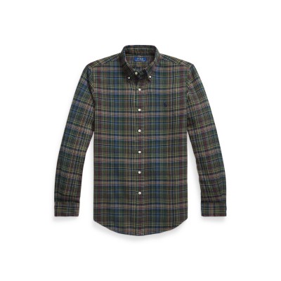 риза,с,дълъг,ръкав,облекла,на,разпродажба,мъжки,ризи,polo,ralph,lauren,men's,long,sleeve,brushed,flannel,patterned,shirt,pine,navy,multi