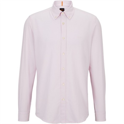 облекла,на,разпродажба,мъжки,ризи,boss,men's,rickert,oxford,shirt,classic,style,pas,pink,682
