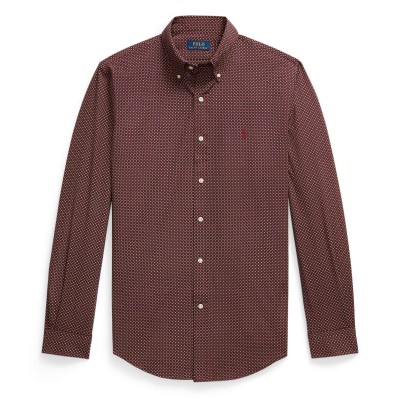 риза,мъжки,ризи,polo,ralph,lauren,mens,long,sleeve,plain,shirt,wine,park,red
