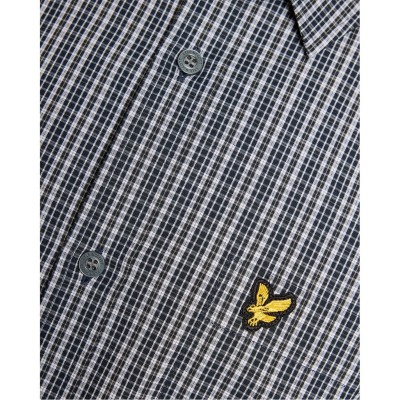 lyle,and,scott,lyle,check,ls,shirt,sn62,dark,navy,z271