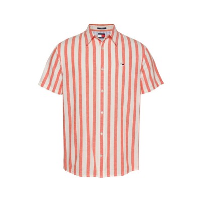 мъжки,ризи,tommy,jeans,tj,linen,strp,shirt,sn54,ecru,vermillion