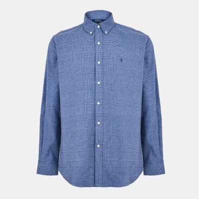 мъжки,ризи,polo,ralph,lauren,polo,flannelpttn,sht,sn61,blue,hthr