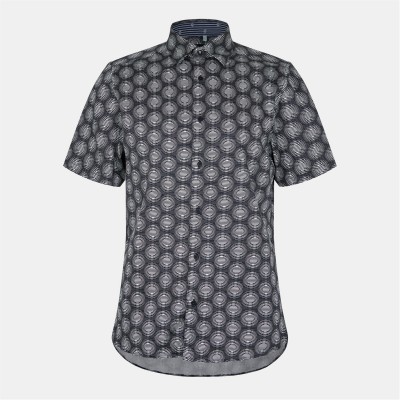 облекла,на,разпродажба,мъжки,ризи,ted,baker,circle,geo,shrt,sn99,black