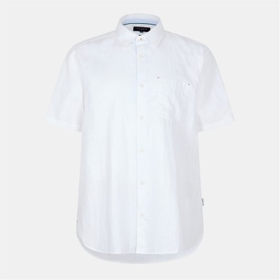 облекла,на,разпродажба,мъжки,ризи,ted,baker,linen,shirt,sn99,white