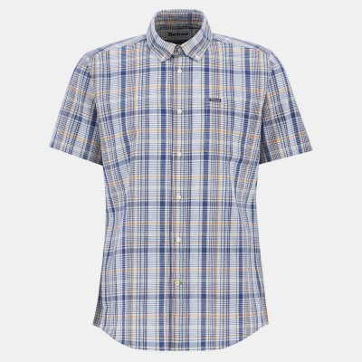 мъжки,ризи,barbour,men,s,elton,short,sleeve,patterned,shirt,dark,denim,ny38