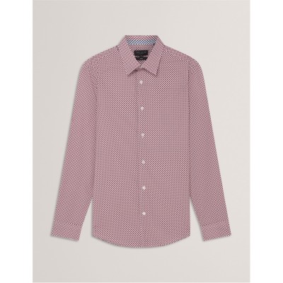 мъжки,ризи,ted,baker,ted,ls,geo,shirt,sn61,white