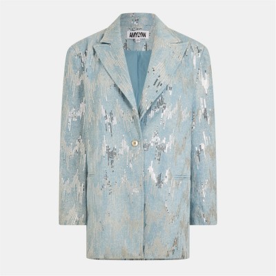 сако,дамски,якета,и,палта,amylynn,denim,blazer,ld99,blue