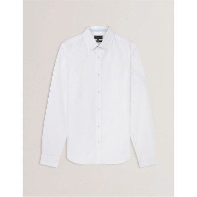 облекла,на,разпродажба,мъжки,ризи,ted,baker,ted,ls,oxford,shirt,sn00,white