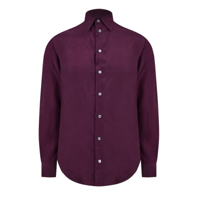 риза,облекла,на,разпродажба,мъжки,ризи,emporio,armani,men's,long,sleeve,plain,shirt,rosso