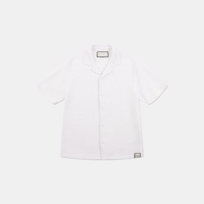 риза,prevu,men,s,ottoman,short,sleeve,plain,shirt,white