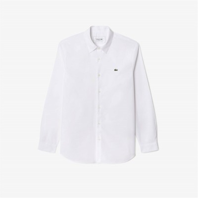 облекла,на,разпродажба,мъжки,ризи,lacoste,lacoste,poplin,shirt,sn61,white,001