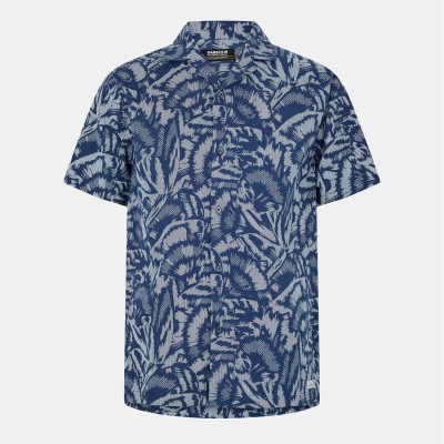 облекла,на,разпродажба,мъжки,ризи,barbour,international,men's,b.intense,kew,all,over,print,short,sleeve,patterned,shirt,navy
