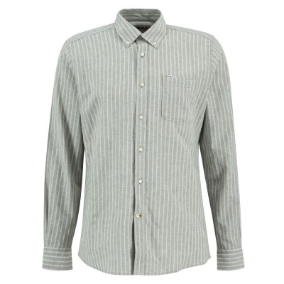 barbour,mens,nelson,striped,long,sleeved,tailored,shirt,bleach,olv,ol31