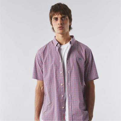 облекла,на,разпродажба,pretty,green,pg,check,ss,shirt,sn99,red