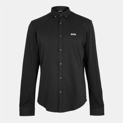 облекла,на,разпродажба,мъжки,ризи,boss,men's,b,motion,anti,wrinkle,design,shirt,black