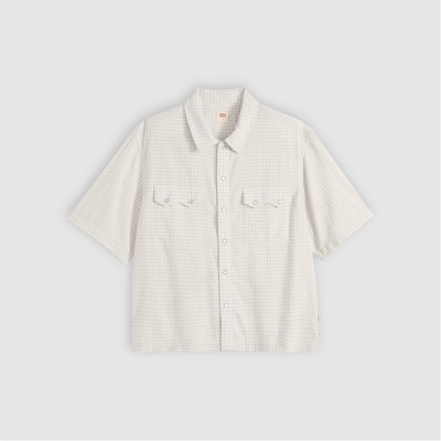 мъжки,ризи,levis,ss,boxy,western,criss,cross,white