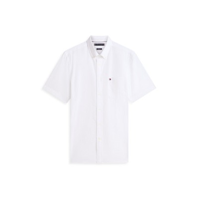 мъжки,ризи,tommy,hilfiger,seersucker,solid,ss,rf,shirt,white