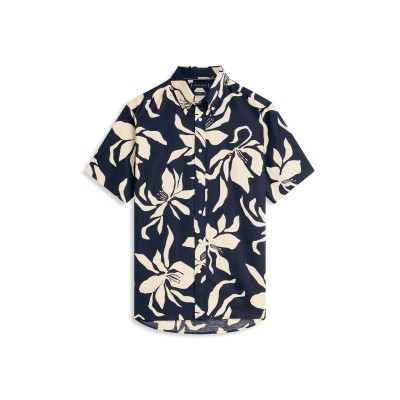 риза,с,къс,ръкав,мъжки,ризи,tommy,hilfiger,men,s,patterned,short,sleeve,shirt,dark,night,navy