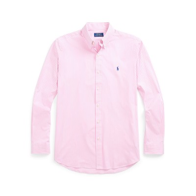 облекла,на,разпродажба,мъжки,ризи,polo,ralph,lauren,slim,fit,poplin,shirt,pink,white