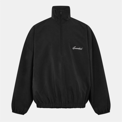 облекла,на,разпродажба,мъжки,ежедневни,облекла,мъжки,горнища,с,качулка,fear,of,god,essentials,men's,quarter,zip,fleece,jet,black