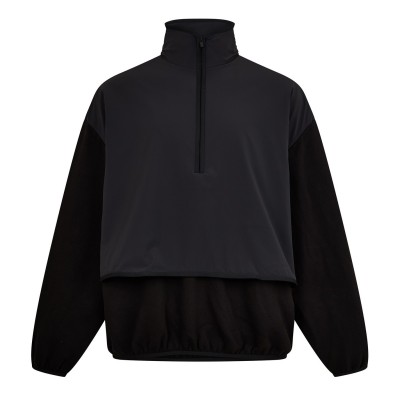 облекла,на,разпродажба,мъжки,ежедневни,облекла,мъжки,горнища,с,качулка,fear,of,god,essentials,men's,1,4,zip,fleece,black