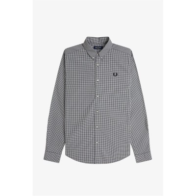 облекла,на,разпродажба,мъжки,ризи,fred,perry,fred,gingham,shirt,sn62,black,102