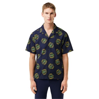 мъжки,ризи,lacoste,hawaii,fit,uv,protect,golf,shirt,blue,pineapple