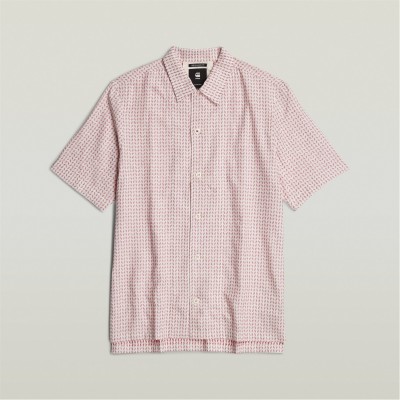 риза,с,къс,ръкав,облекла,на,разпродажба,мъжки,ризи,g,star,resort,short,sleeve,shirt,acid,red,milk