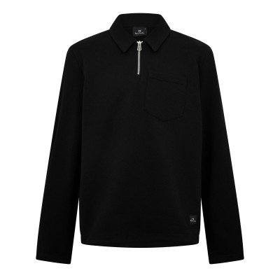 мъжки,горнища,с,качулка,ps,paul,smith,men,s,1,4,zip,fleece,black,79