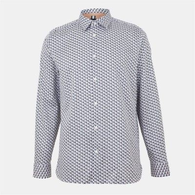 облекла,на,разпродажба,мъжки,ризи,ted,baker,ted,ls,geo,shirt,sn99,taupe