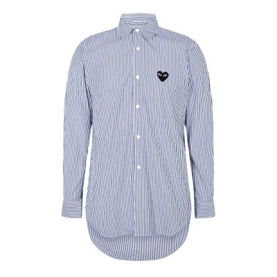риза,с,дълъг,ръкав,облекла,на,разпродажба,мъжки,ризи,comme,des,garcons,play,striped,long,sleeve,shirt,stripe,1