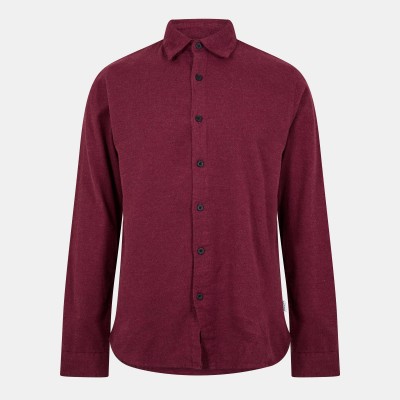 риза,peter,werth,men,s,long,sleeve,plain,shirt,burgundy