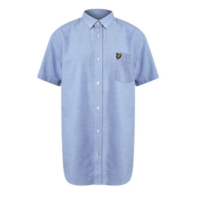 риза,с,къс,ръкав,облекла,на,разпродажба,мъжки,ризи,lyle,and,scott,short,sleeve,oxford,shirt,riviera