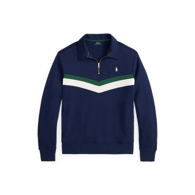 мъжки,горнища,с,качулка,polo,ralph,lauren,men,s,quarter,zip,fleece,newport,navy