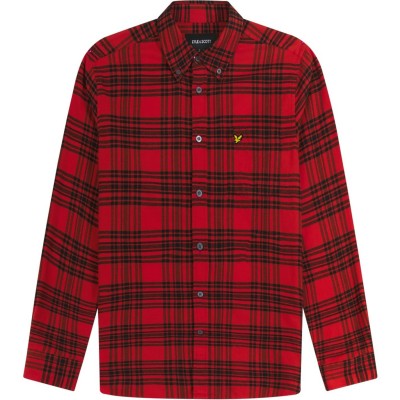 мъжки,ризи,lyle,and,scott,lyle,check,shirt,sn34,slope,red