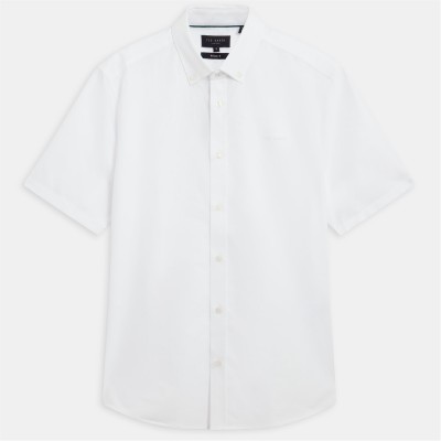 облекла,на,разпродажба,ted,baker,ted,baker,ss,reg,fit,oxford,shirt,white