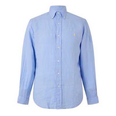 риза,с,дълъг,ръкав,мъжки,ризи,polo,ralph,lauren,linen,long,sleeve,shirt,austin,blue
