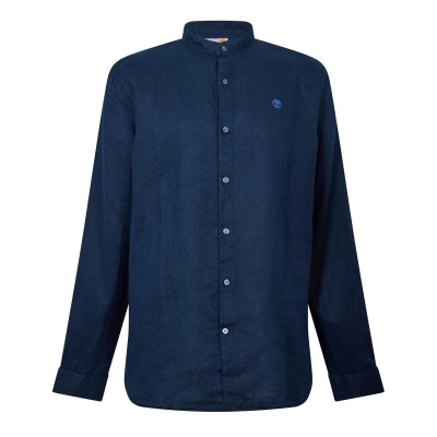 облекла,на,разпродажба,мъжки,ризи,timberland,timberland,mill,brook,linen,korean,collar,shir,dark,sapphire