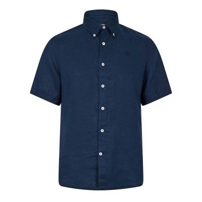 риза,с,къс,ръкав,облекла,на,разпродажба,мъжки,ризи,timberland,timberland,mill,brook,linen,short,sleeve,shirt,dark,sapphire
