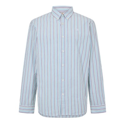 облекла,на,разпродажба,мъжки,ризи,timberland,timberland,striped,shirt,dark,denim,yd,white,yd