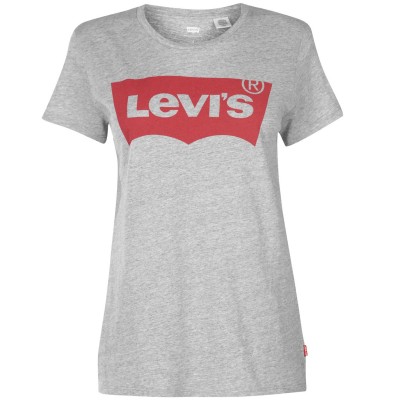 тениска,дамски,тениски,levis,logo,t,shirt,grey