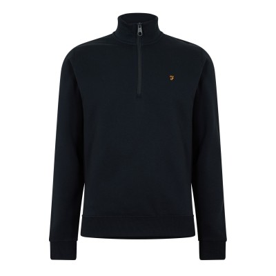 облекла,на,разпродажба,мъжки,туристически,полари,мъжки,полари,farah,men's,wilsdon,quarter,zip,fleece,true,navy,412
