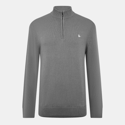 пуловер,мъжки,пуловери,jack,wills,jack,funnel,neck,half,zip,jumper,men,slate