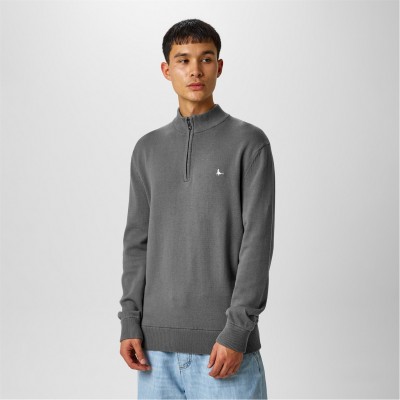 пуловер,облекла,на,разпродажба,мъжки,пуловери,jack,wills,funnel,neck,half,zip,jumper,slate